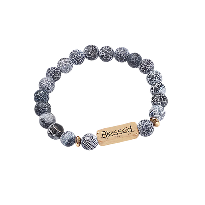 Geometric Pattern Stones Bracelet For Everyday Rituals - G11601