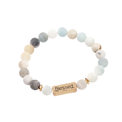 Geometric Pattern Stones Bracelet For Everyday Rituals - G11602