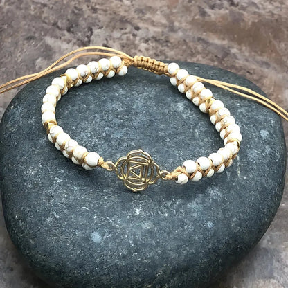 Geometric Style Bead Braclets For Couples - White