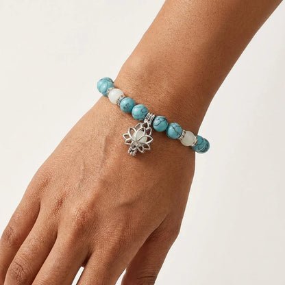 Glow In The Dark Turquoise Beaded Bracelets