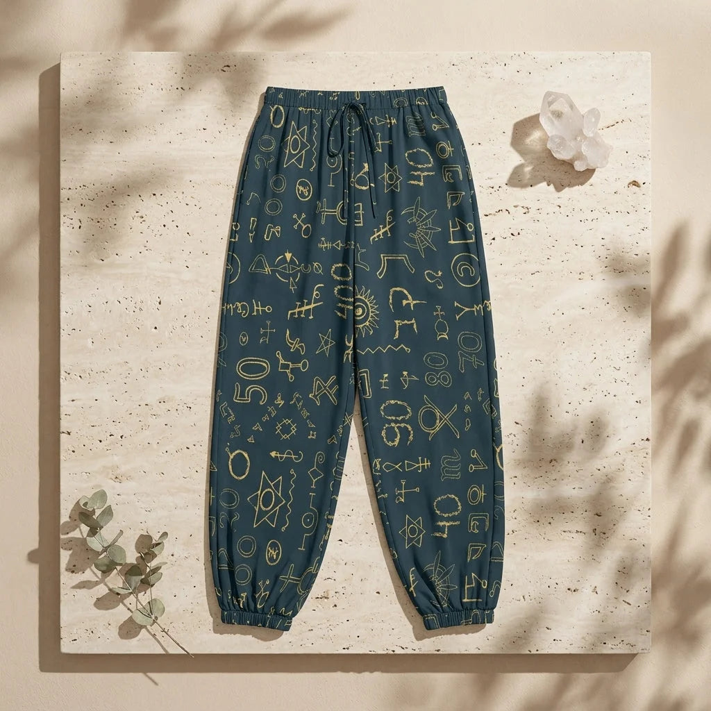 Golden Alchemy Harem Pants For Womens – Midnight Teal