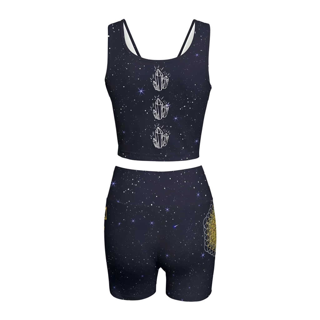Golden Mandala 2 Piece Athleisure Set For Women