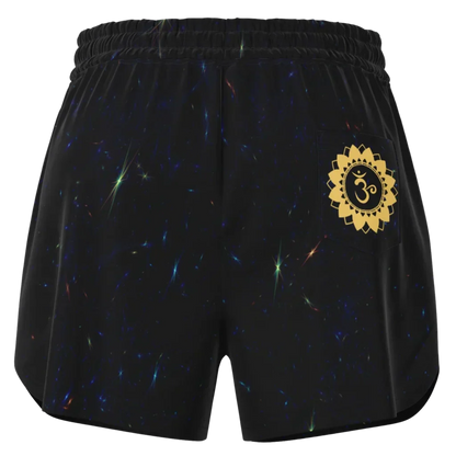 Golden Moth Loose Fit Shorts With Chakra Symbol