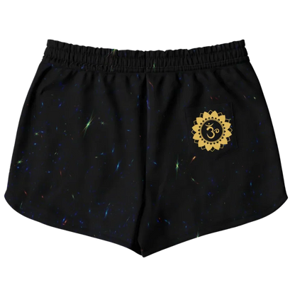 Golden Moth Loose Fit Shorts With Chakra Symbol