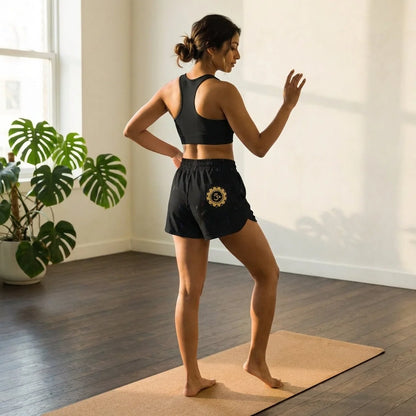 Golden Moth Loose Fit Shorts With Chakra Symbol
