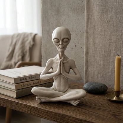 Graceful Yoga Skeleton Figurines In Resin