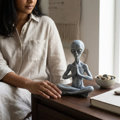 Graceful Yoga Skeleton Figurines In Resin