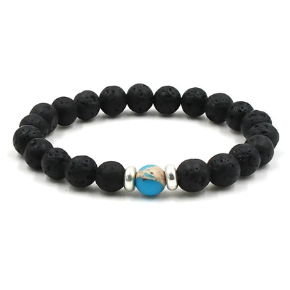 Grounded Energy Volcanic Rock Bracelet Unisex Style - Emperor stone