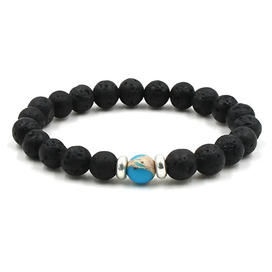 Grounded Energy Volcanic Rock Bracelet Unisex Style - Emperor stone