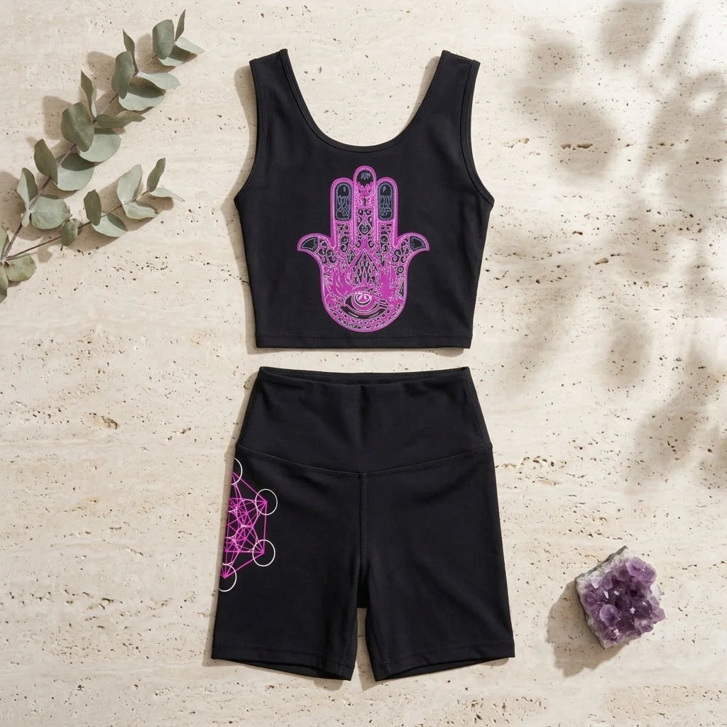 Hamsa Energy 2 Piece Workout Sets Women