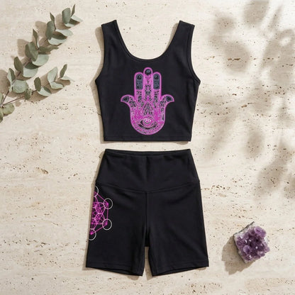 Hamsa Energy 2 Piece Workout Sets Women