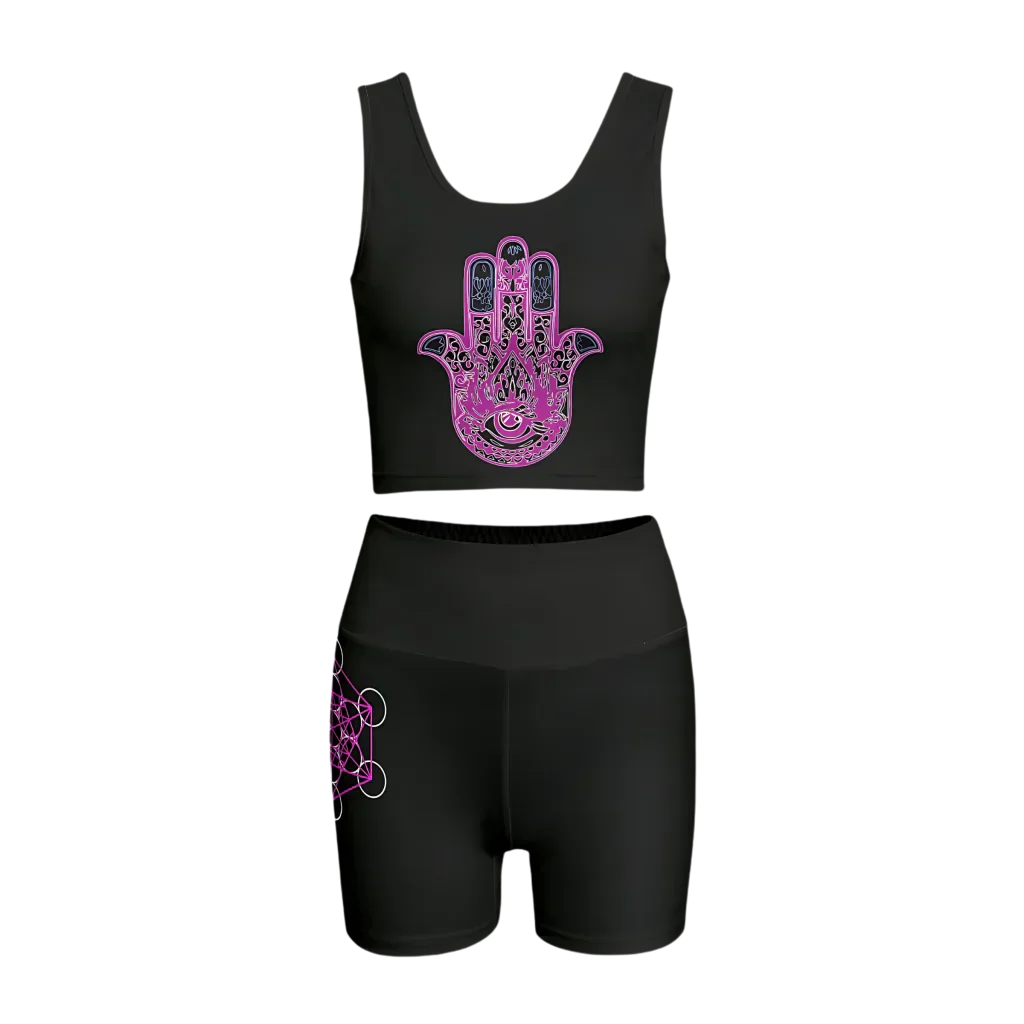 Hamsa Energy 2 Piece Workout Sets Women - S