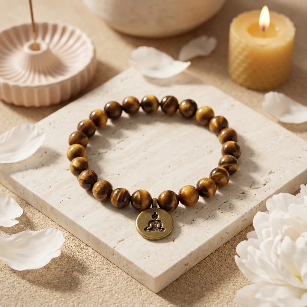 Handcrafted Brown Beaded Bracelets for Mindful Living