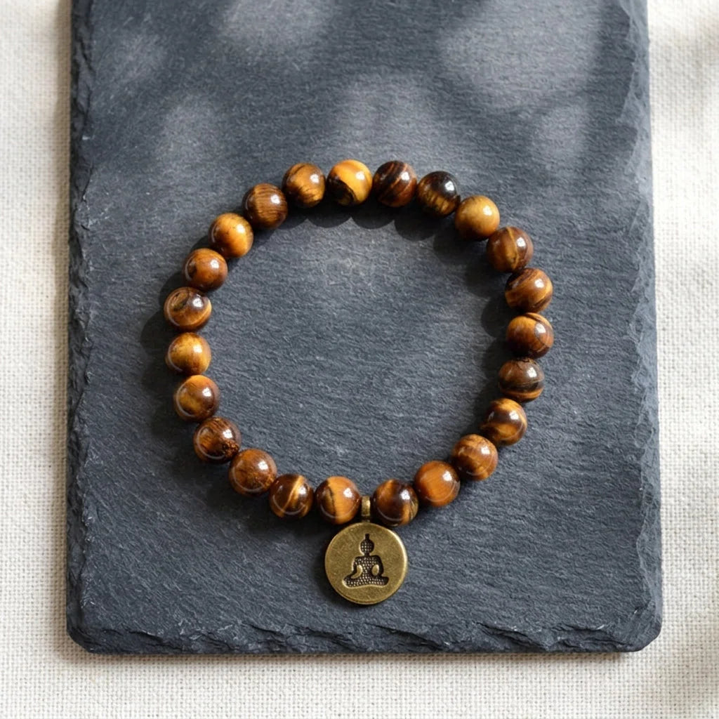 Handcrafted Brown Beaded Bracelets for Mindful Living