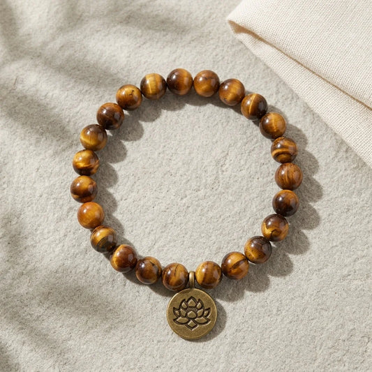 Handcrafted Brown Beaded Bracelets for Mindful Living