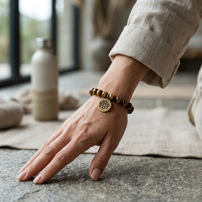 Handcrafted Brown Beaded Bracelets for Mindful Living