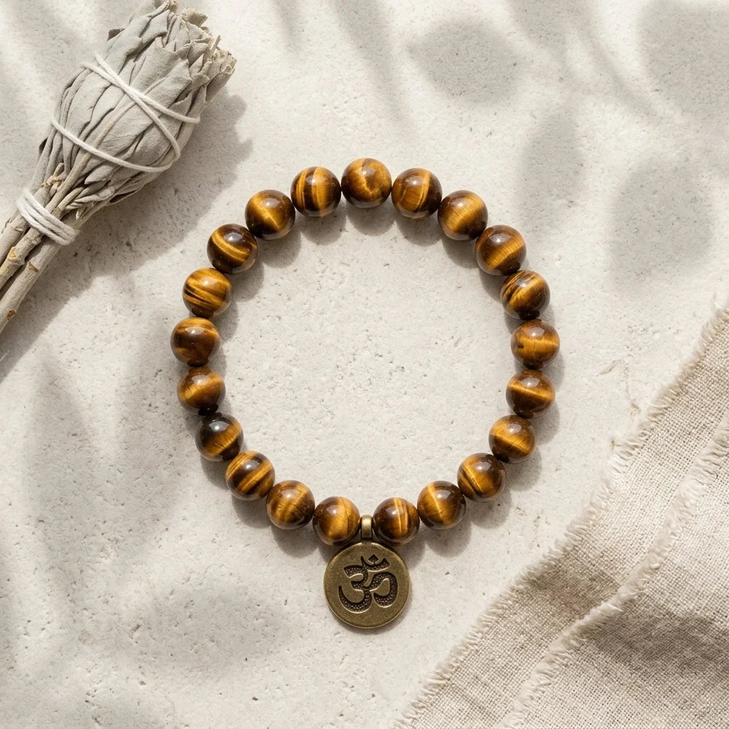 Handcrafted Brown Beaded Bracelets for Mindful Living