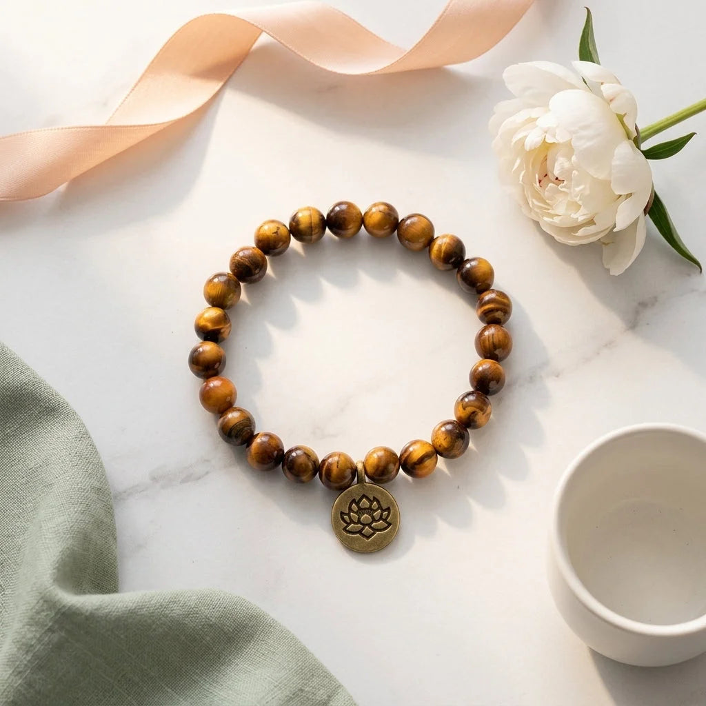 Handcrafted Brown Beaded Bracelets for Mindful Living