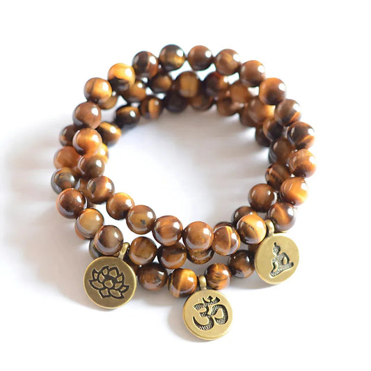 Handcrafted Brown Beaded Bracelets for Mindful Living
