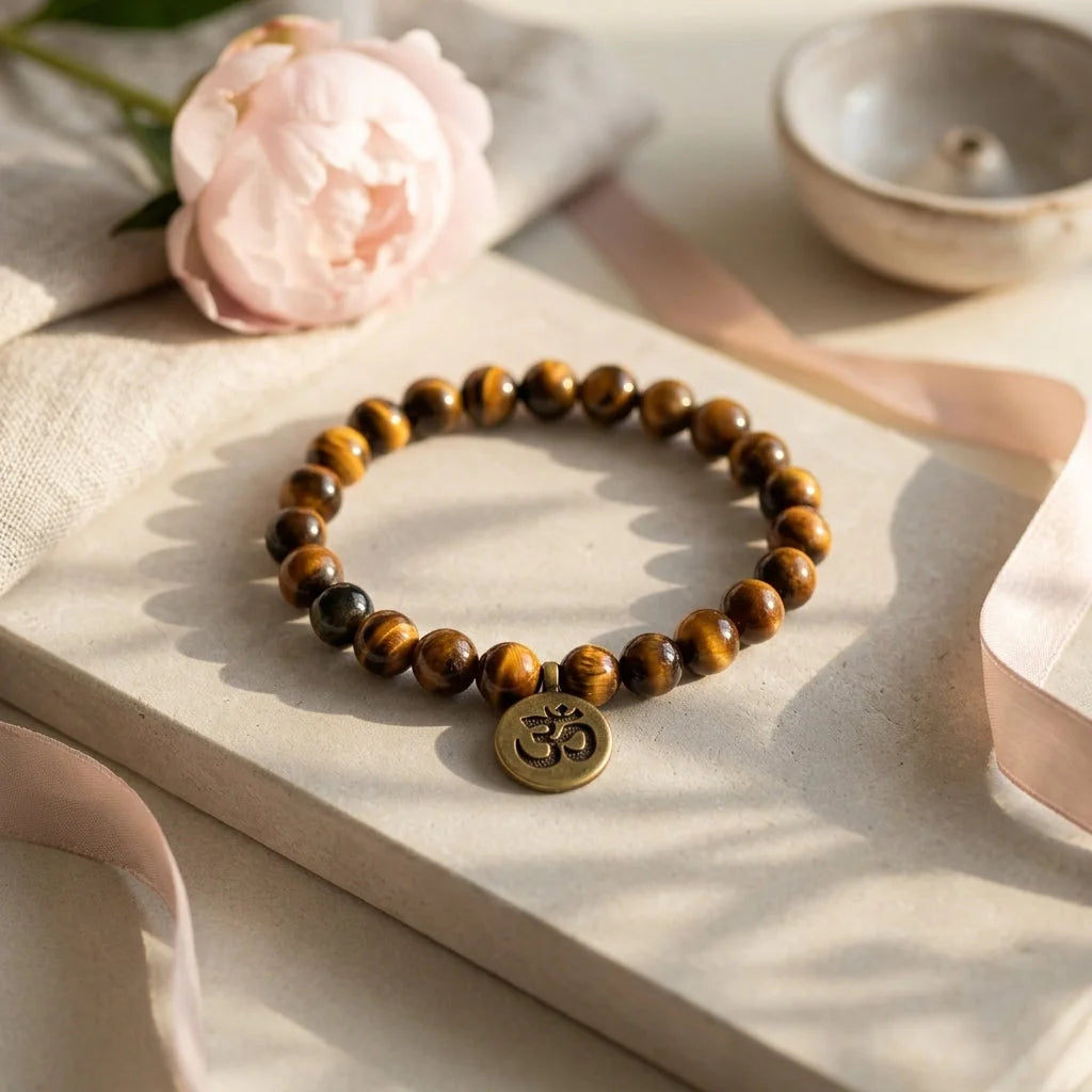 Handcrafted Brown Beaded Bracelets for Mindful Living