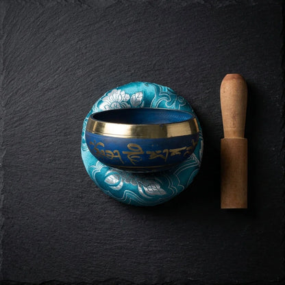 Handcrafted Tibet Singing Bowl With Striker & Mat