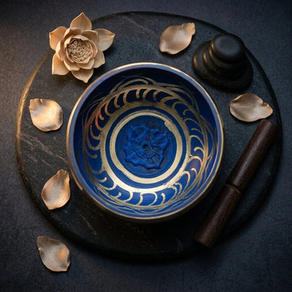 Handcrafted Tibet Singing Bowl With Striker & Mat