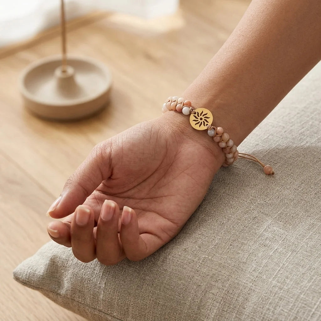 Handwoven Beaded Stone Bracelets for Daily Wellness - Style