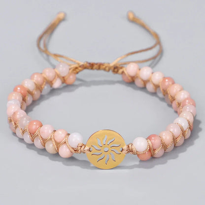 Handwoven Beaded Stone Bracelets for Daily Wellness - Style