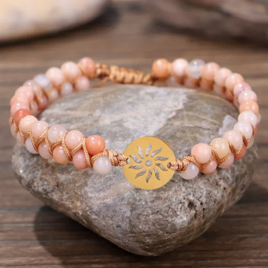 Handwoven Beaded Stone Bracelets for Daily Wellness - Style