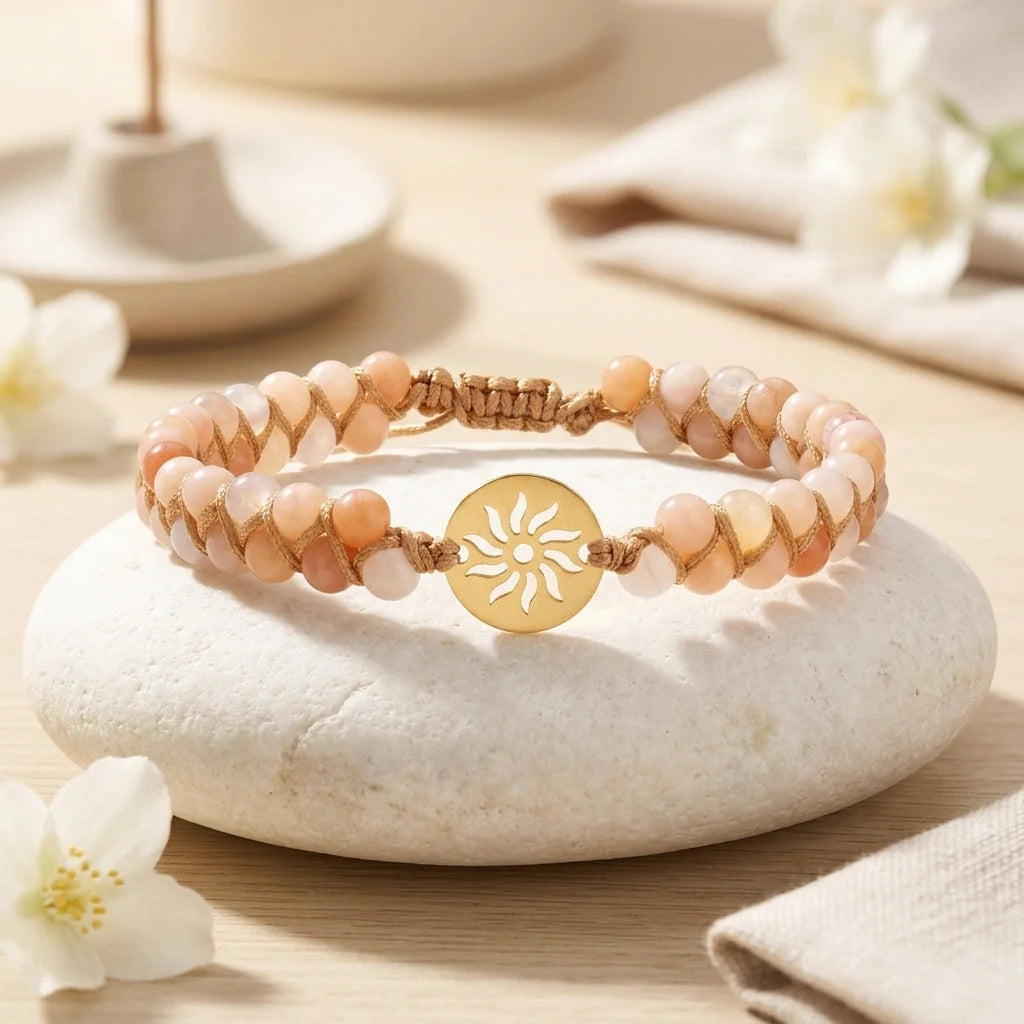 Handwoven Beaded Stone Bracelets for Daily Wellness - Style
