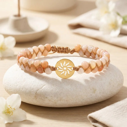 Handwoven Beaded Stone Bracelets for Daily Wellness - Style