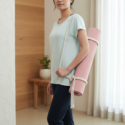 Handwoven Cotton Yoga Mat Carrier Strap