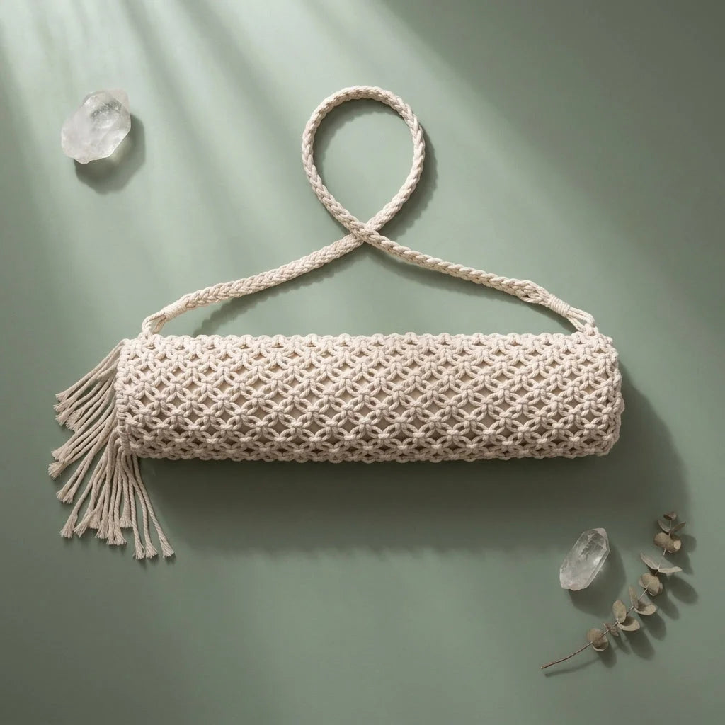 Handwoven Yoga Backpack With Mat Holder