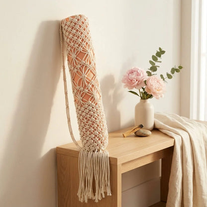 Handwoven Yoga Backpack With Mat Holder