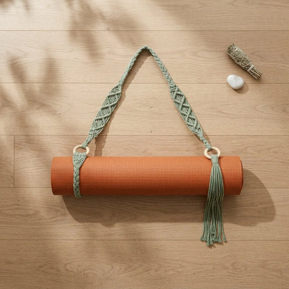 Handwoven Yoga Mat Sling For Easy Portability