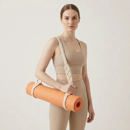 Handwoven Yoga Mat Sling For Easy Portability
