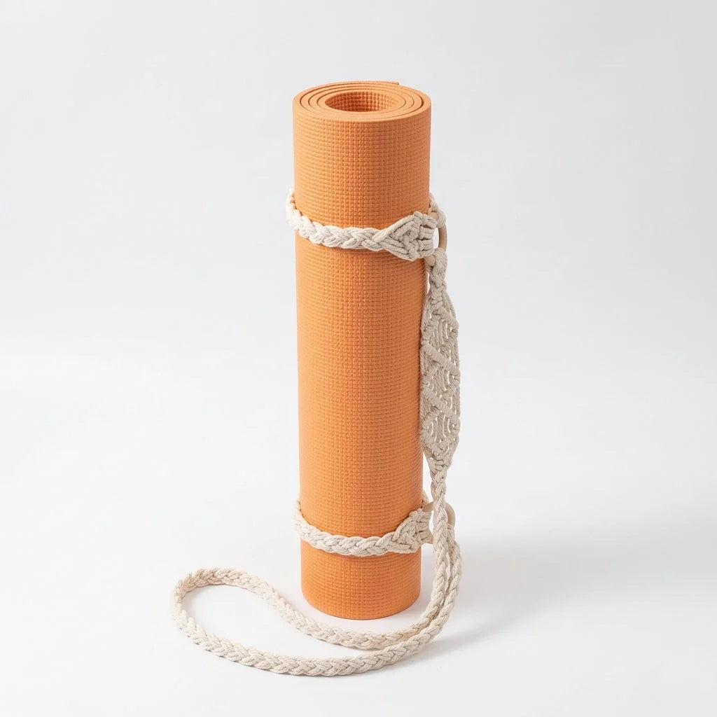 Handwoven Yoga Mat Sling For Easy Portability