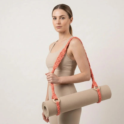 Handwoven Yoga Mat Sling For Easy Portability