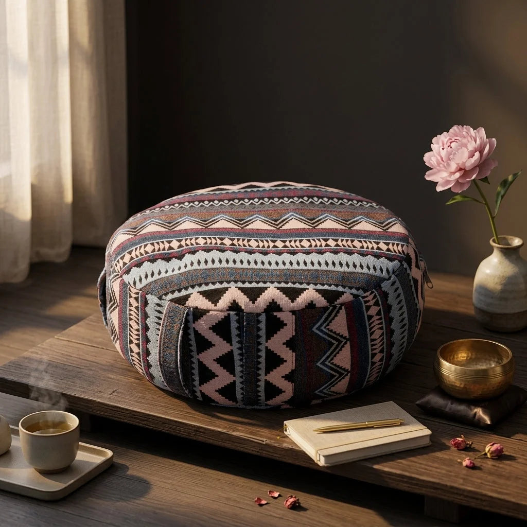 Handwoven Zafu Meditation Cushion For Daily Practice