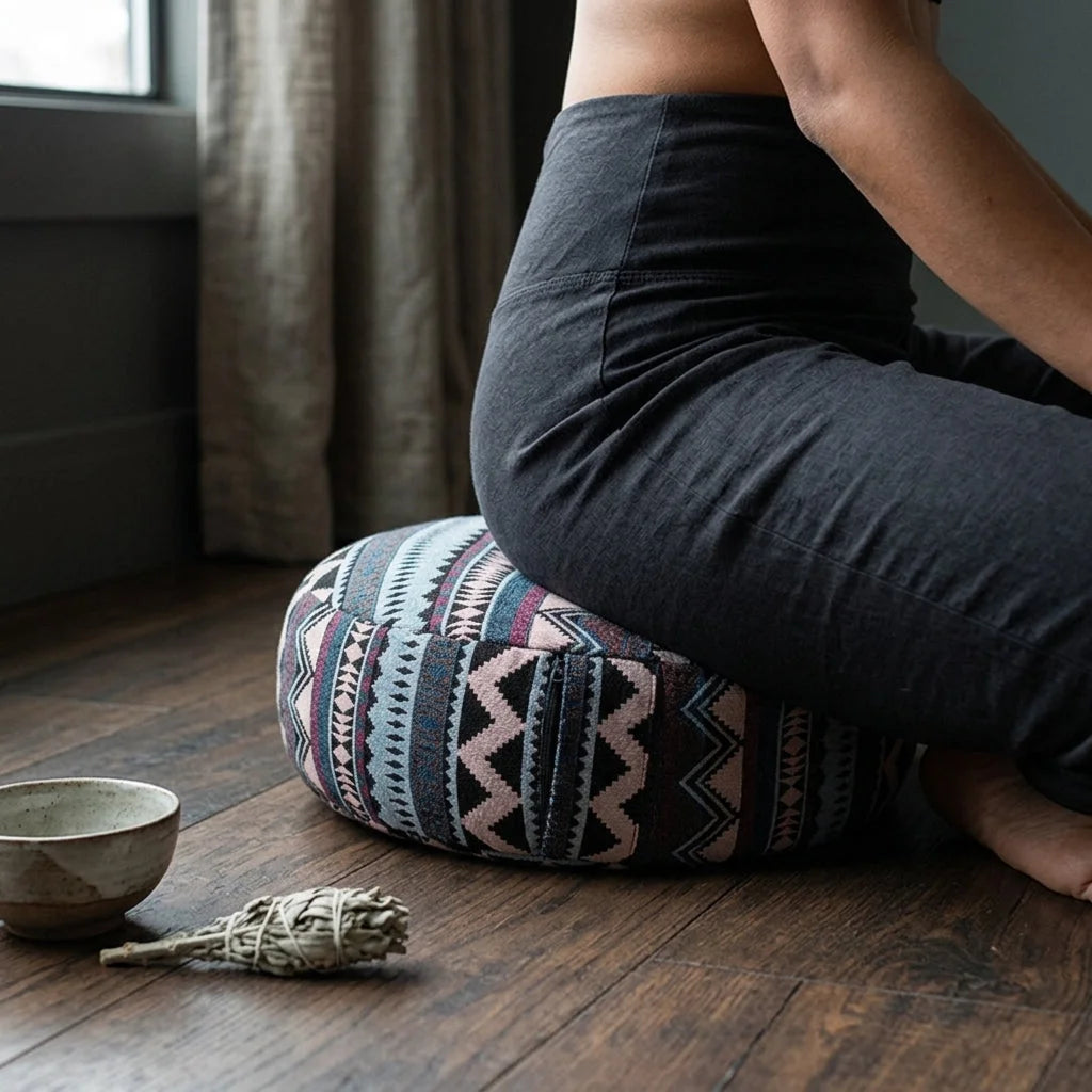 Handwoven Zafu Meditation Cushion For Daily Practice