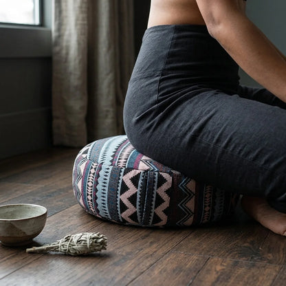 Handwoven Zafu Meditation Cushion For Daily Practice