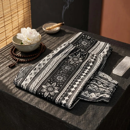 Harem Trousers Women Ethnic Stripe Boho Vibe Pants