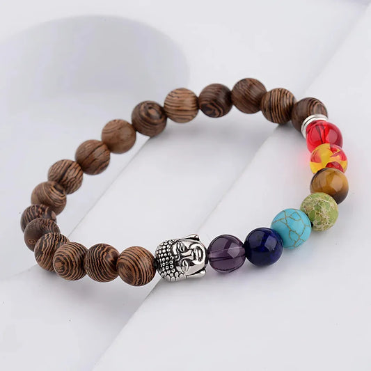 Healing Energy 7 Chakras Bracelet With Spiritual Charms - Style 1