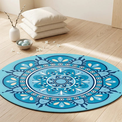 Huge Yoga Mat With Non Slip Suede And Round Design