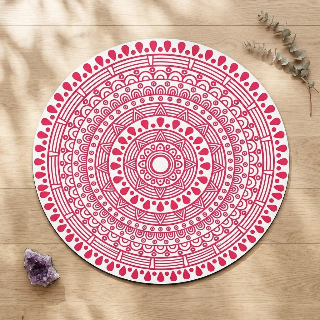 Huge Yoga Mat With Non Slip Suede And Round Design