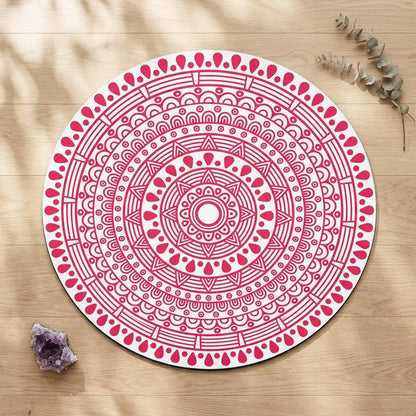 Huge Yoga Mat With Non Slip Suede And Round Design