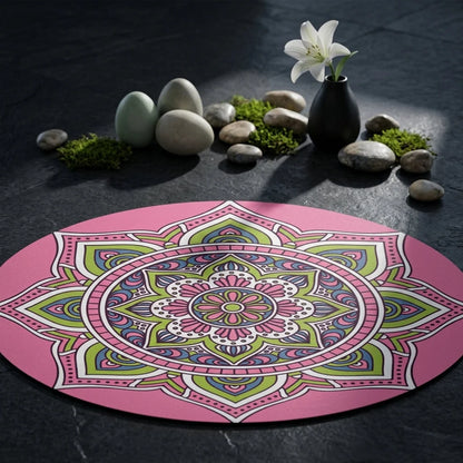 Huge Yoga Mat With Non Slip Suede And Round Design