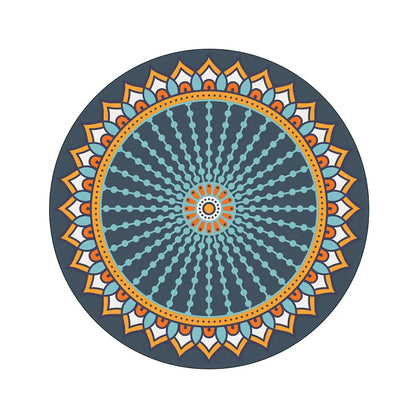 Huge Yoga Mat With Non Slip Suede And Round Design