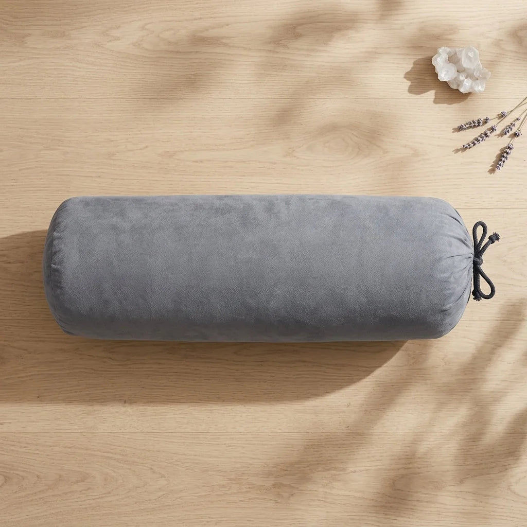 Linen Blend Yoga Bolster Pillow For Daily Support