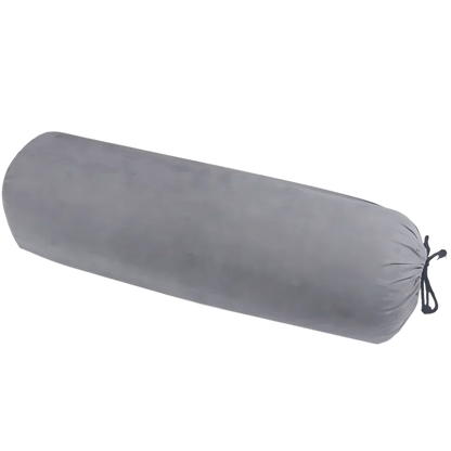 Linen Blend Yoga Bolster Pillow For Daily Support - Grey